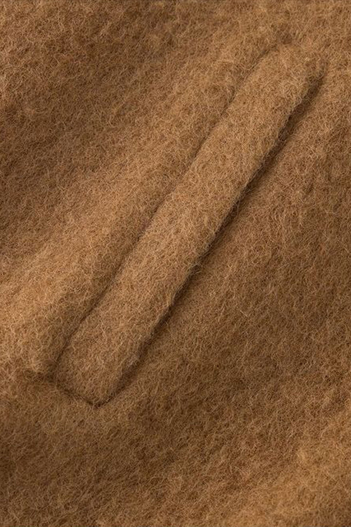 Vintage Alpaca Wool Button-Up Bomber Jacket  Fibflx