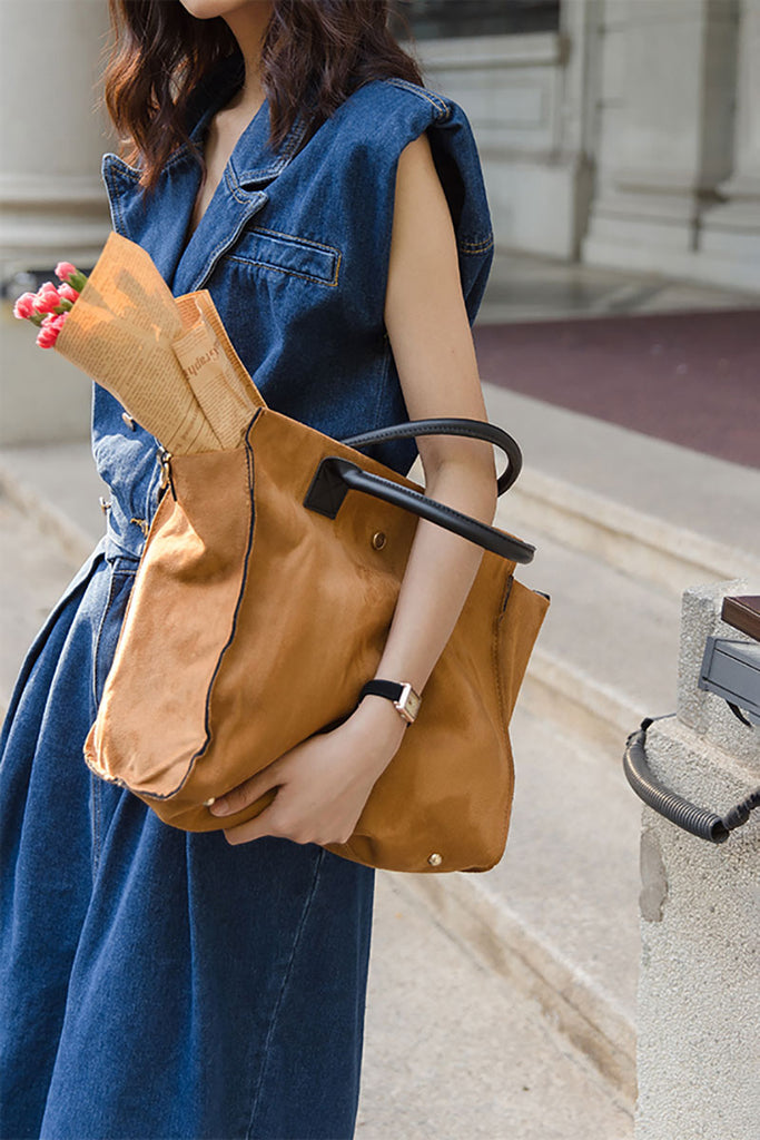 Vintage Denim Bomber Vest & Denim Slit Front Midi Skirt - Denim Set  Fibflx