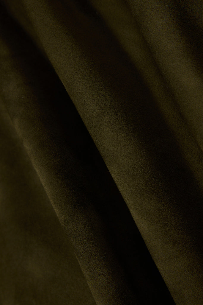 Vintage Suede Texture Button-Up Shirt Jacket  Fibflx