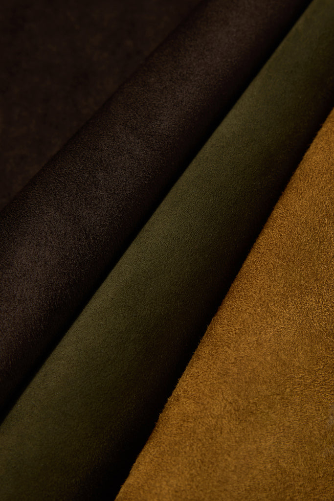 Vintage Suede Texture Button-Up Shirt Jacket  Fibflx