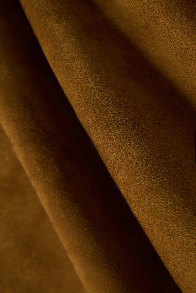 Vintage Suede Texture Button-Up Shirt Jacket  Fibflx