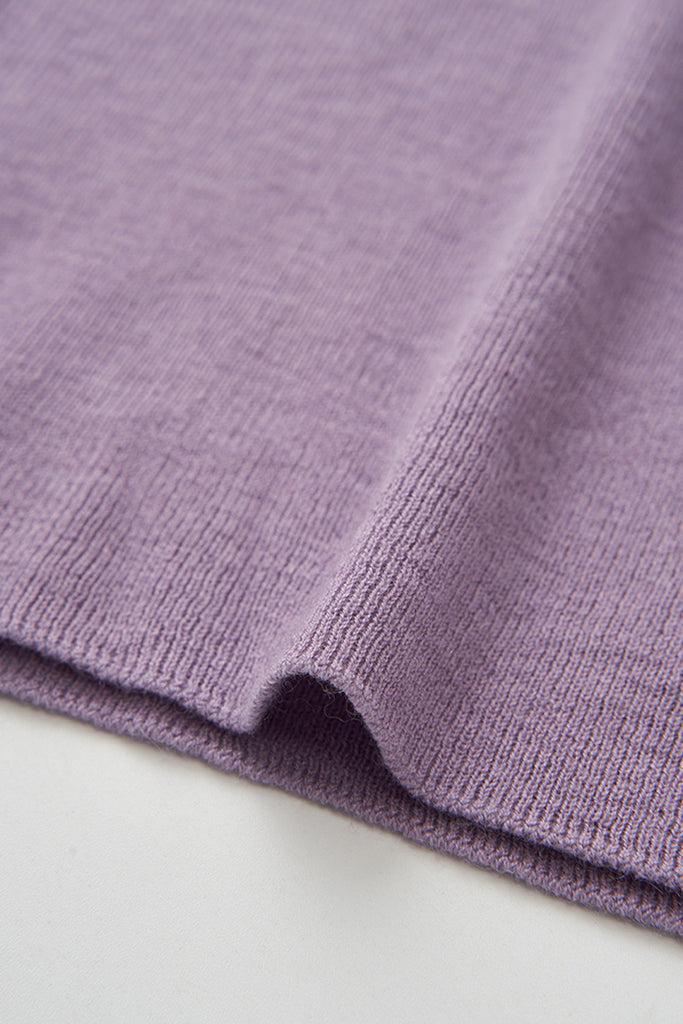 Washable Cashmere-Silk Fine-Knit Mock Neck Sweater  Fibflx