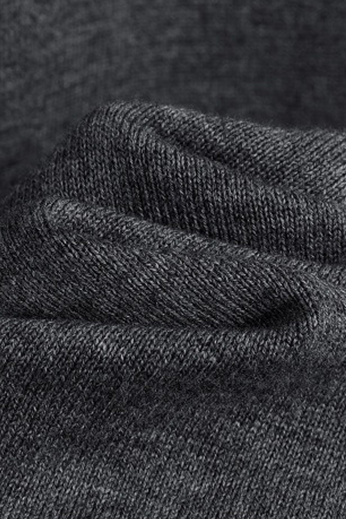 Washable Wool Long Sleeve Tie-Waist Midi Sweater Dress  Fibflx