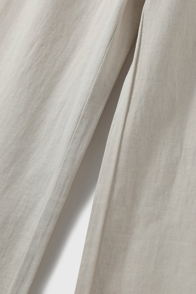 White Pull-On Wide-Leg Drawstring Jeans  Fibflx