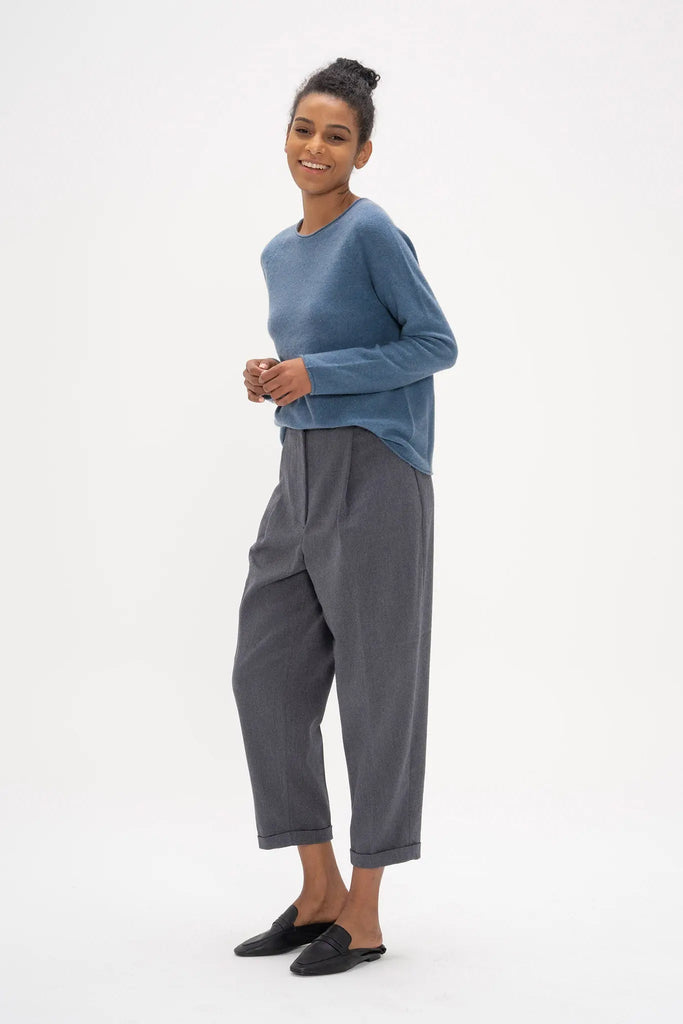 Fibflx Women's Boat Neck Cashmere Sweater