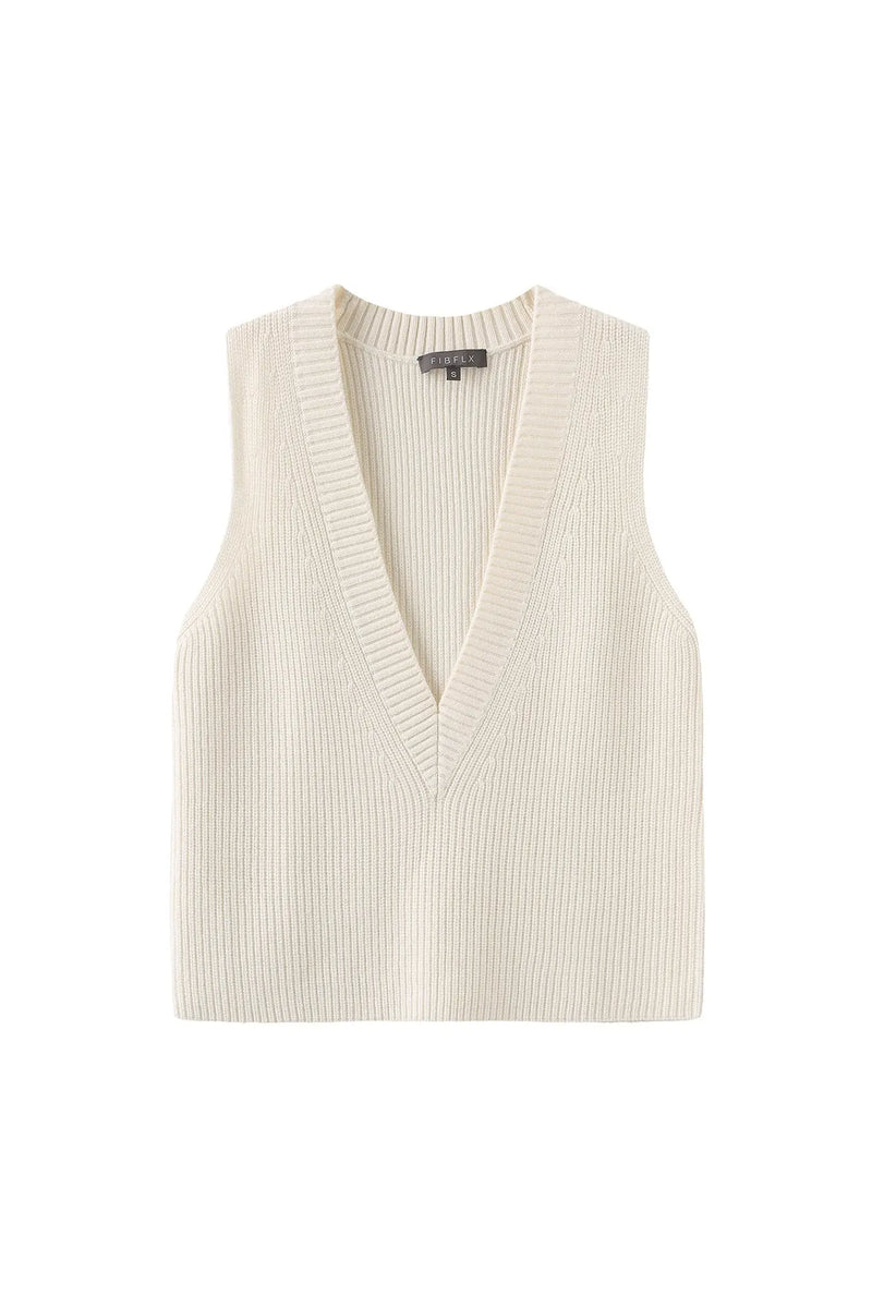 Fibflx Women's Deep V-Neck Sweater Vest