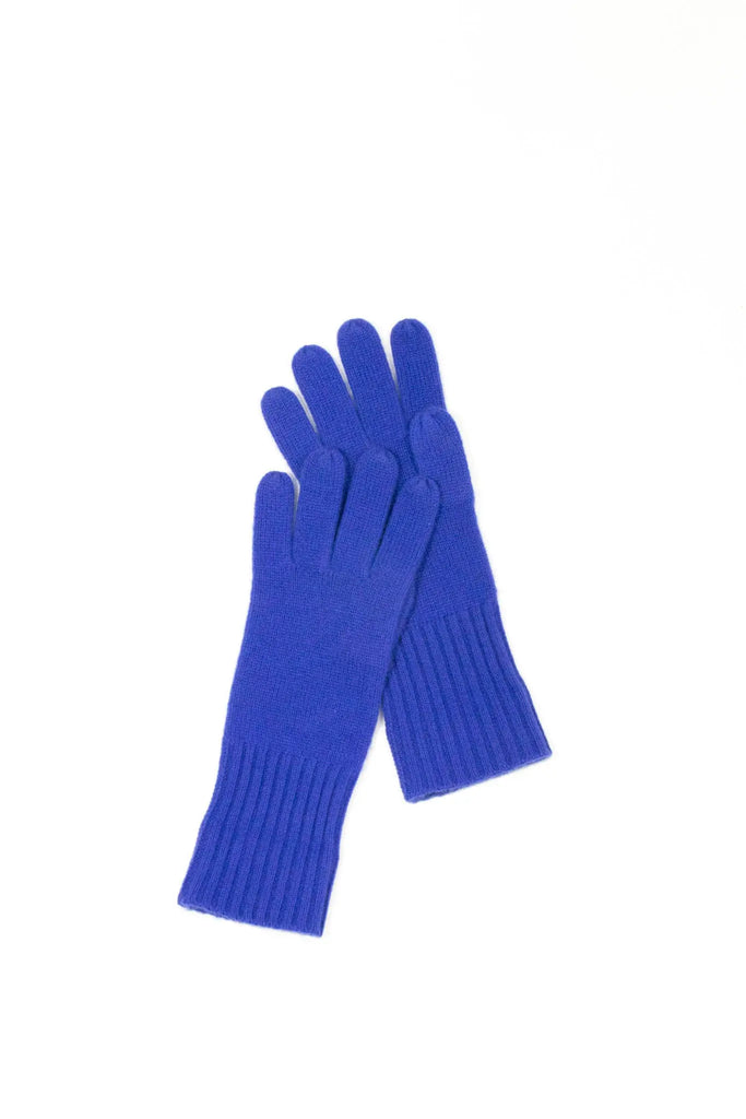 Fibflx women's winter long glove cashmere christmas gift blue 