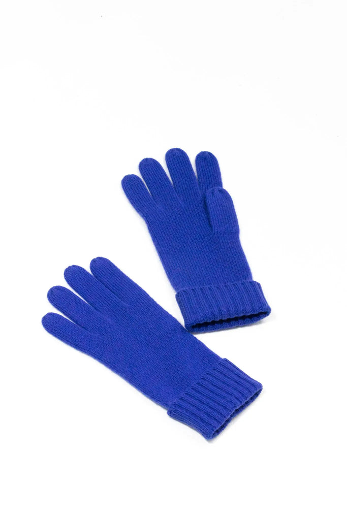Fibflx women's winter long glove cashmere christmas gift blue 