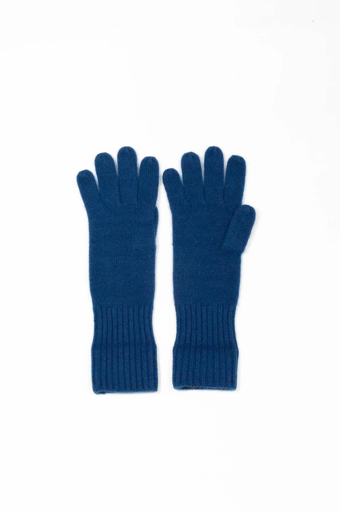 Fibflx women's winter long glove cashmere christmas gift blue 