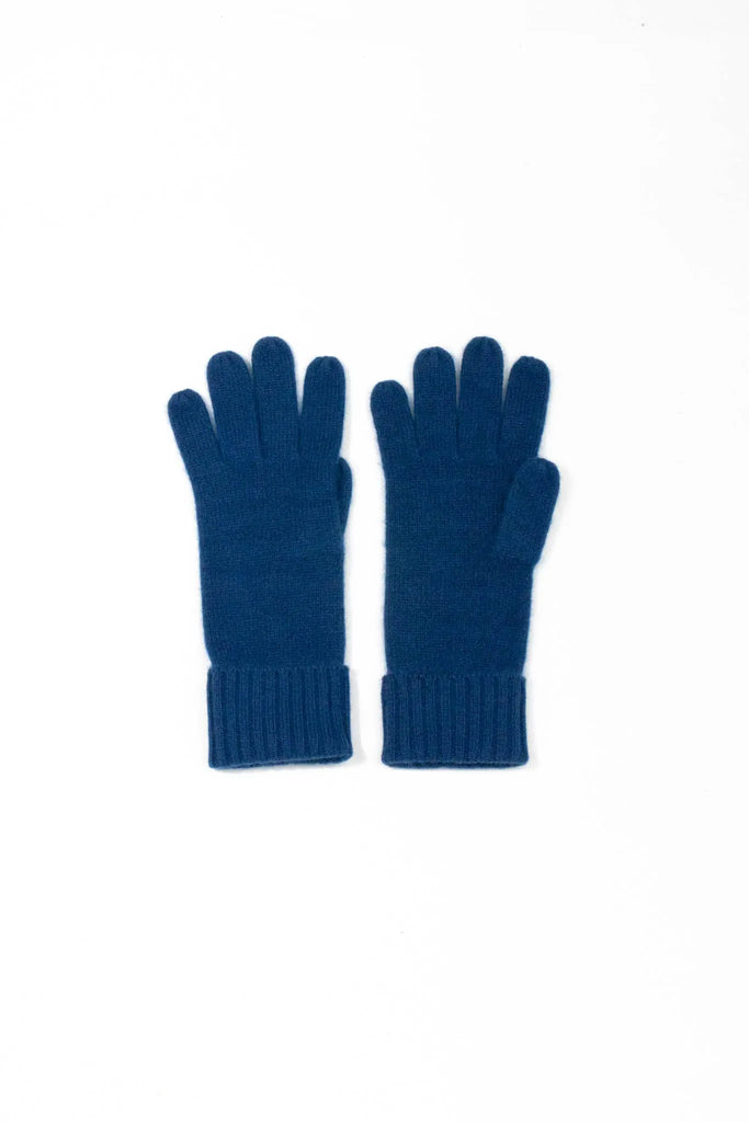 Fibflx women's winter long glove cashmere christmas gift blue 