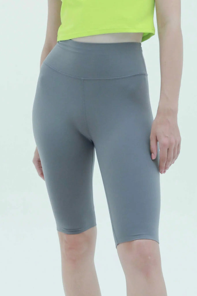 fibflx women's clothes gym shorts biker shorts leggings stretchy high waisted grey