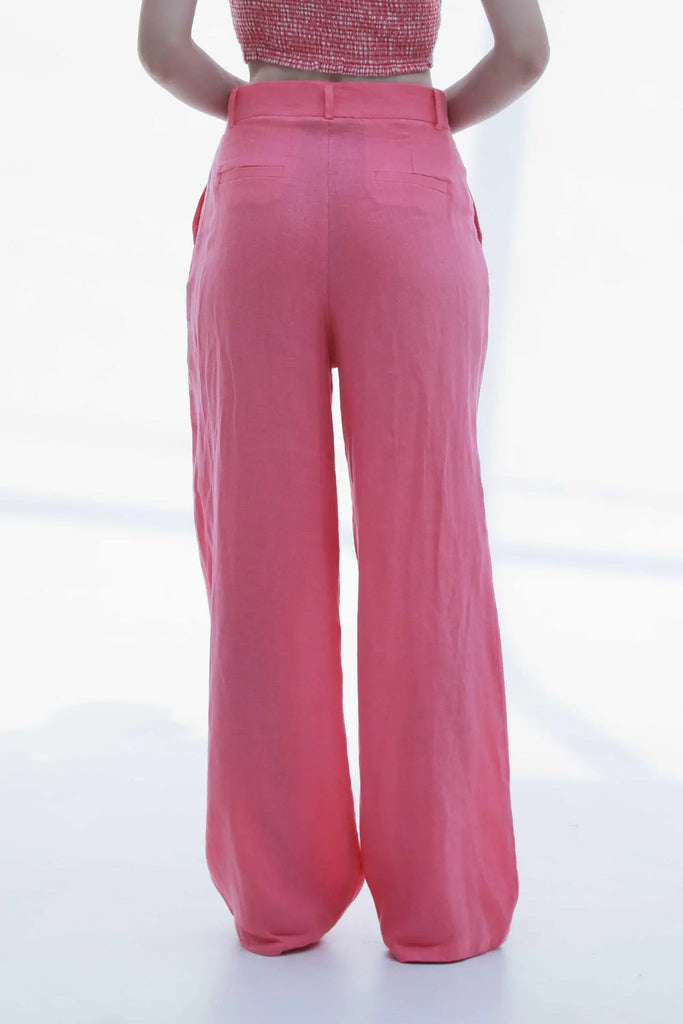 Fibflx Women s Linen High Waisted Wide Leg Pants fibflx-women-s-linen-high-waisted-wide-leg-pants