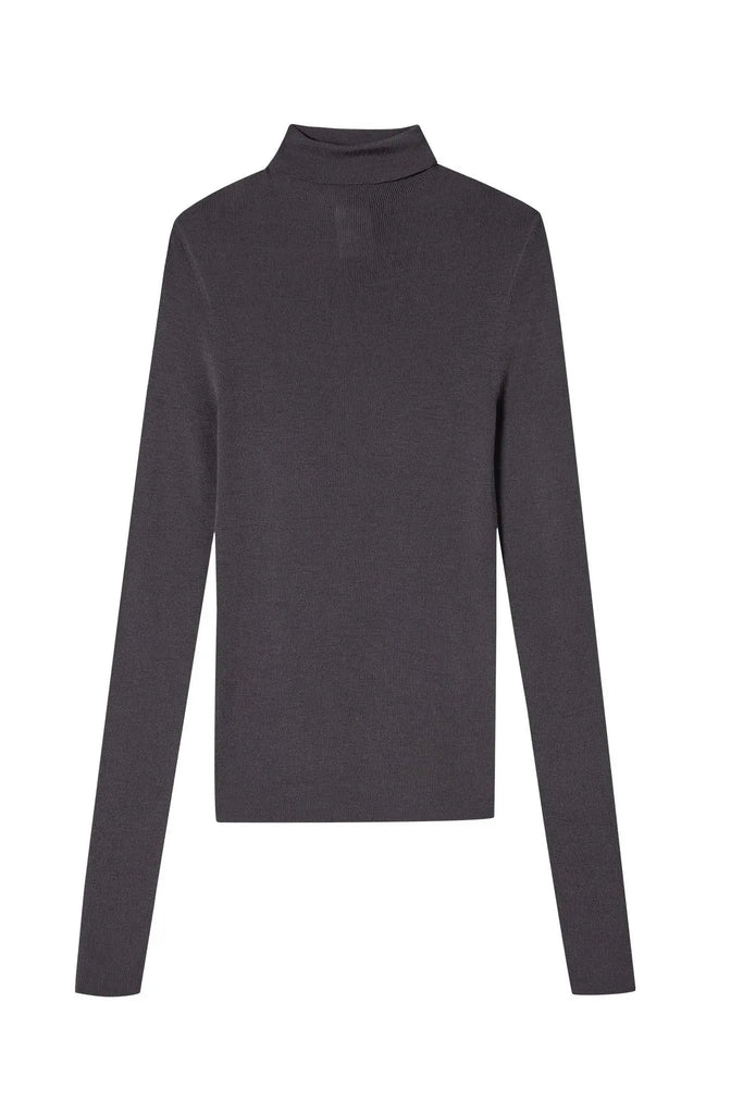 Fibflx Women's Slim Seamless Wool Turtleneck Sweater