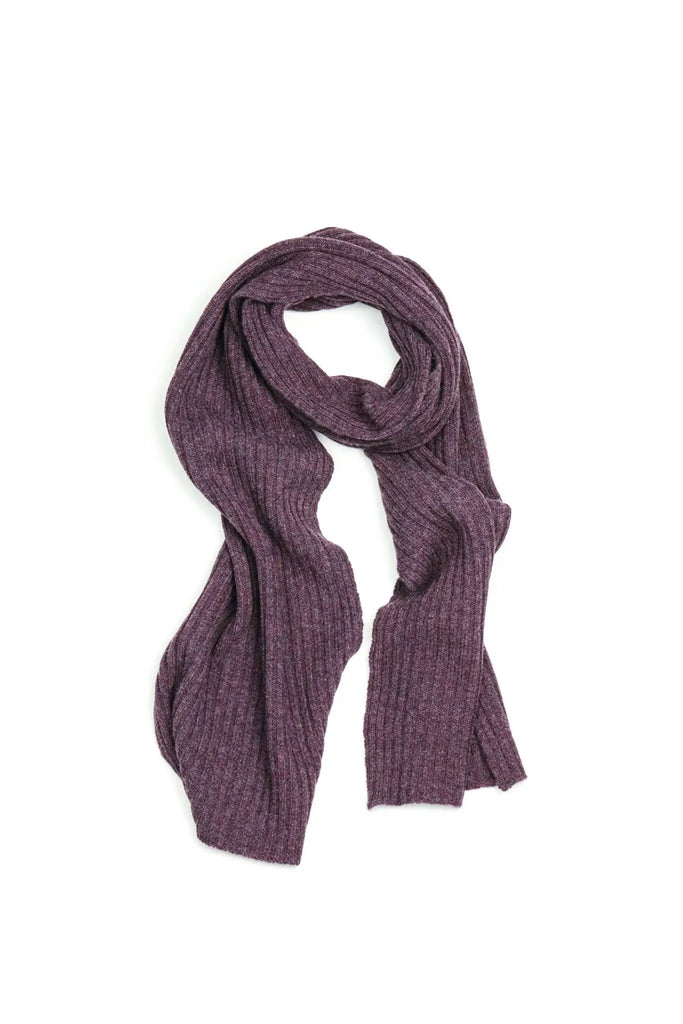cashmere and merino wool blend scarf purple eggplant winter accessory women's gift